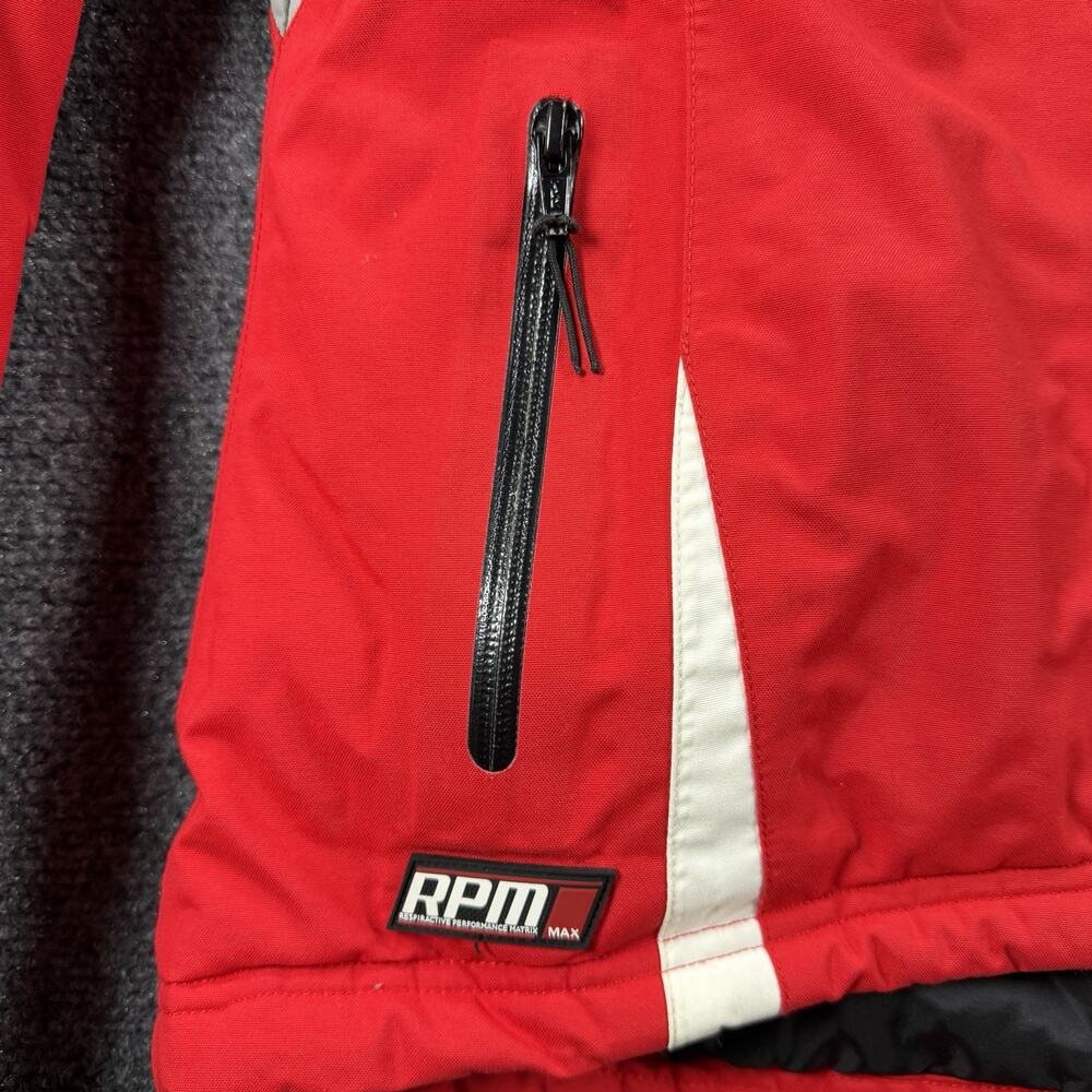 Ski-Doo Womens XS Snowmobile Jacket Red OOPYS BRP Hooded Winter Coat - Picture 11 of 13